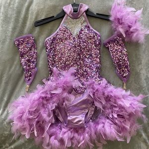 Weismann purple dance costume